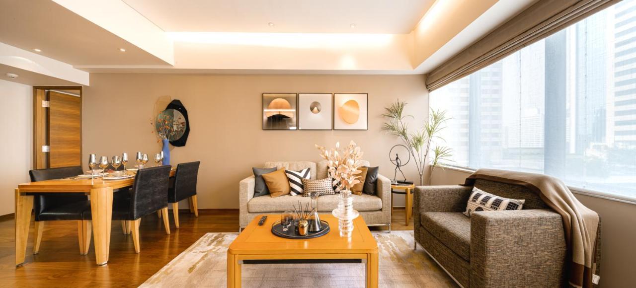 Shanghai Centre Serviced Apartment Bagian luar foto