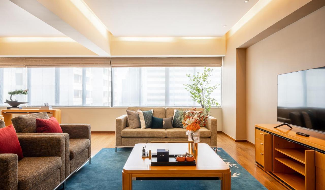 Shanghai Centre Serviced Apartment Bagian luar foto