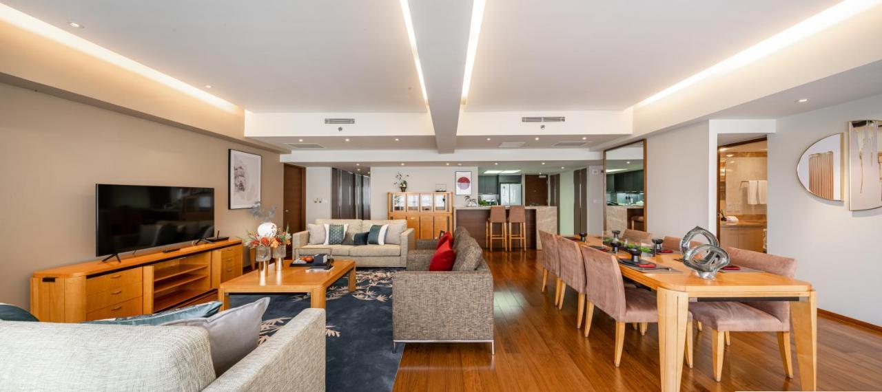 Shanghai Centre Serviced Apartment Bagian luar foto