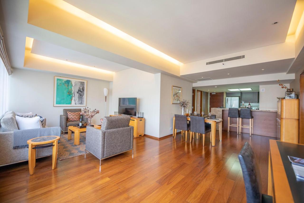 Shanghai Centre Serviced Apartment Bagian luar foto