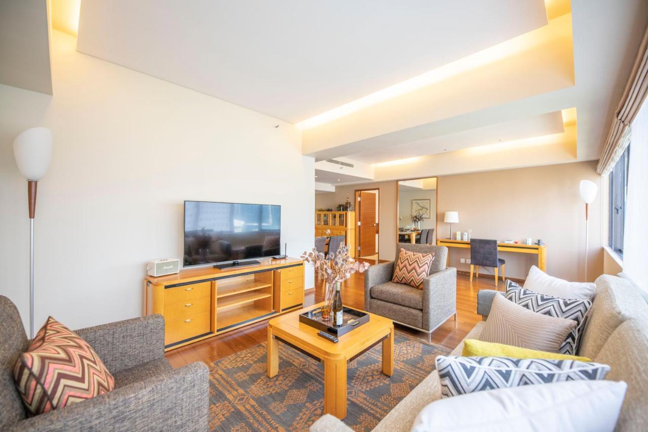 Shanghai Centre Serviced Apartment Bagian luar foto