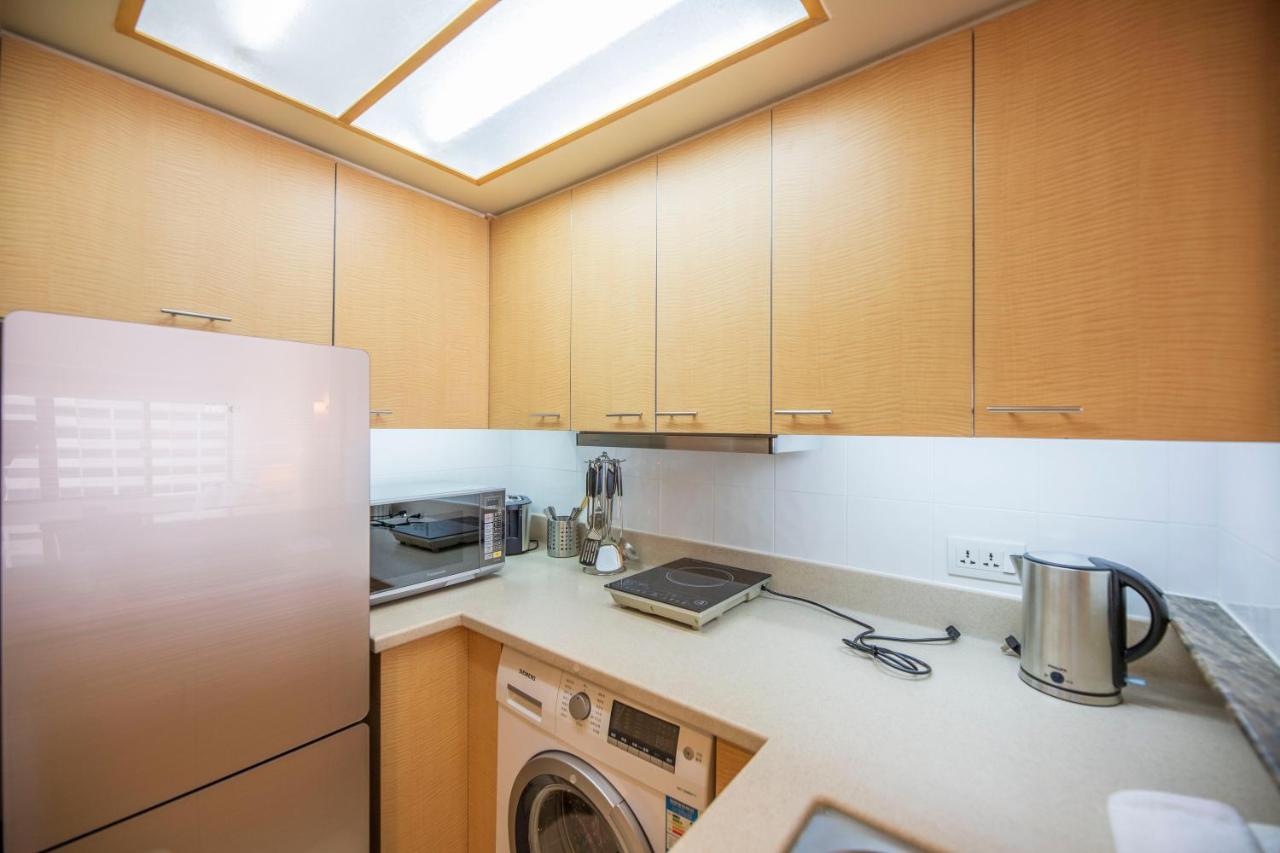 Shanghai Centre Serviced Apartment Bagian luar foto