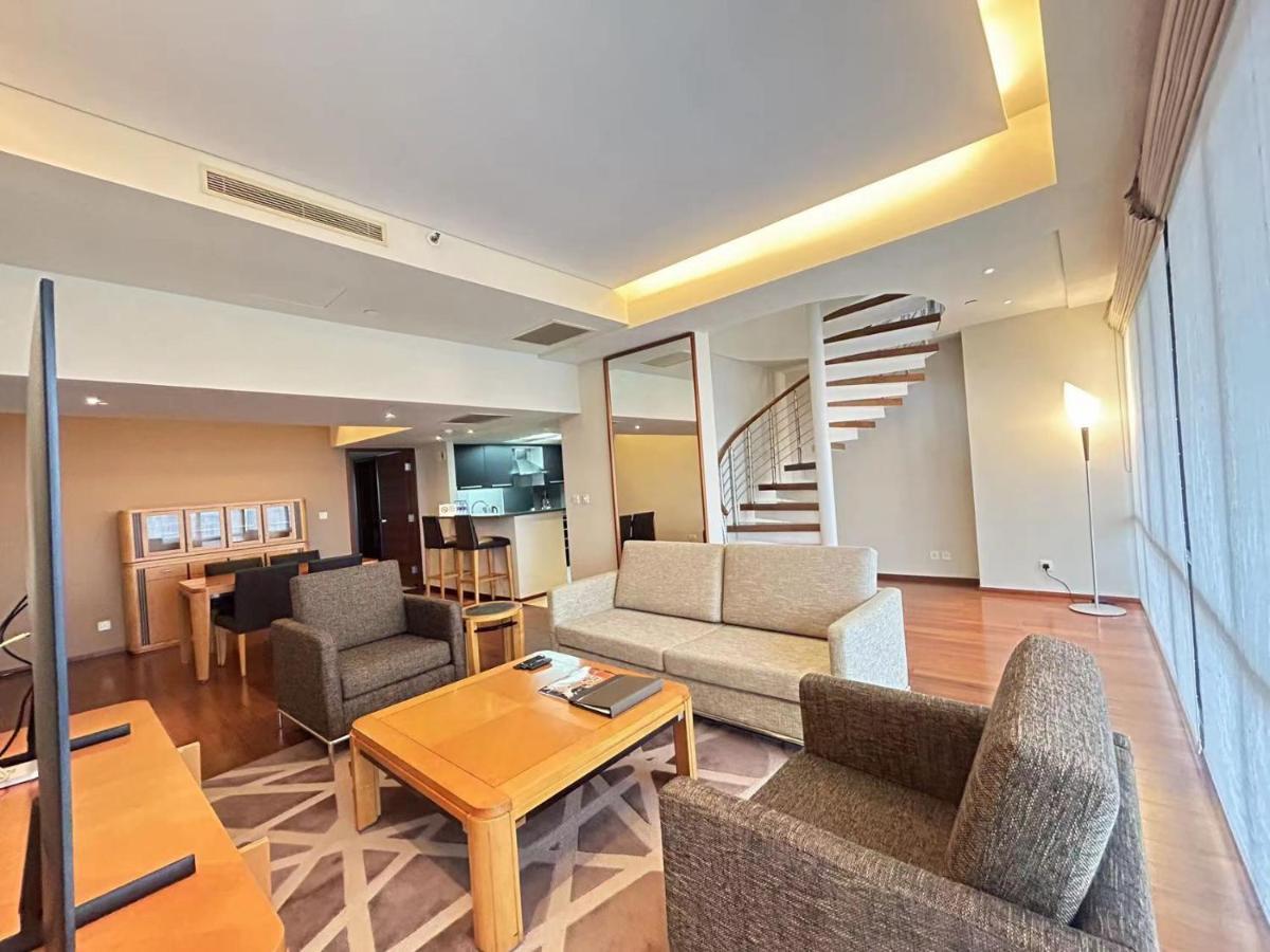 Shanghai Centre Serviced Apartment Bagian luar foto