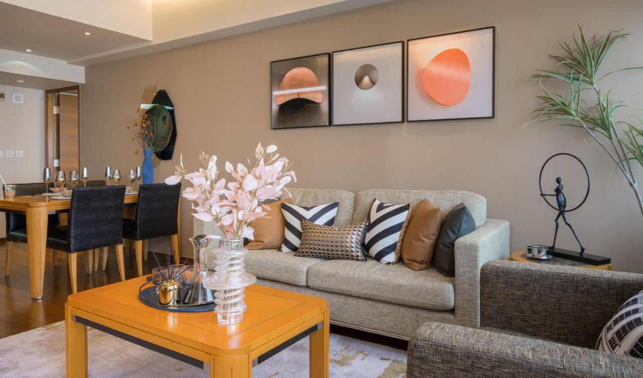 Shanghai Centre Serviced Apartment Bagian luar foto