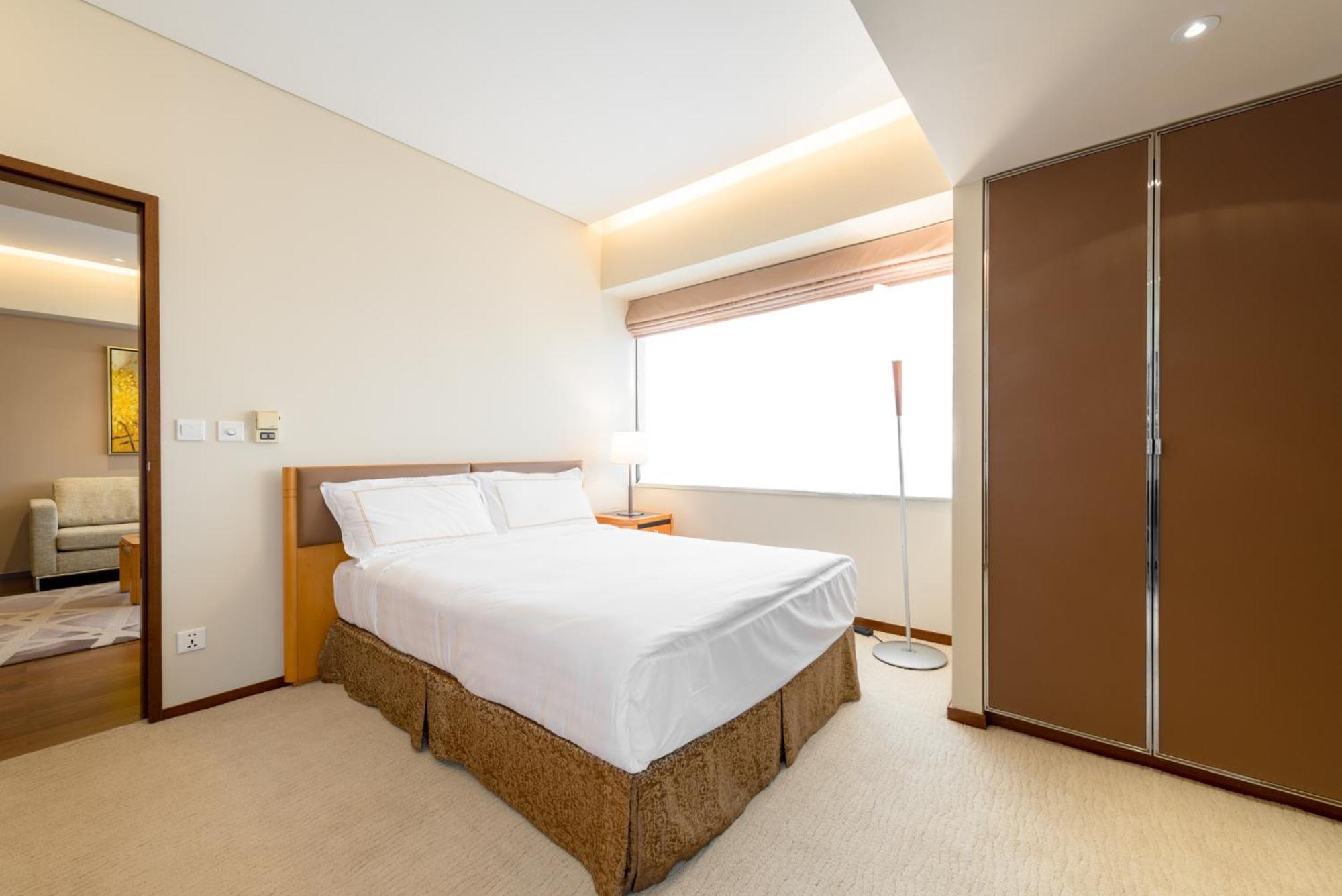 Shanghai Centre Serviced Apartment Bagian luar foto