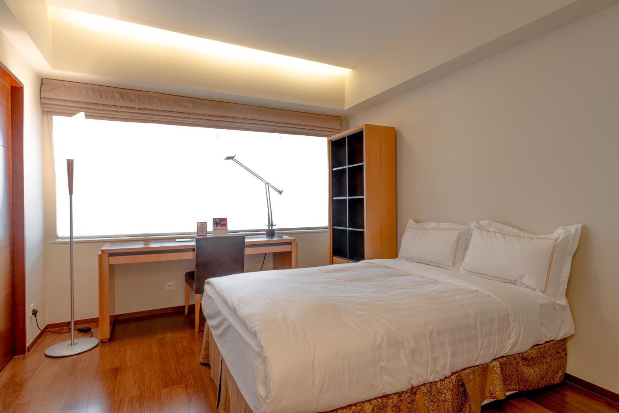 Shanghai Centre Serviced Apartment Bagian luar foto