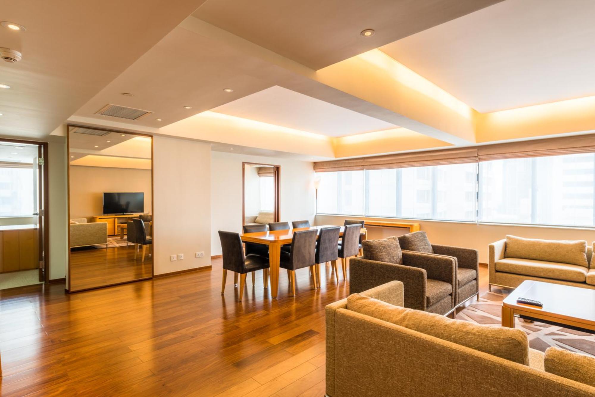 Shanghai Centre Serviced Apartment Bagian luar foto
